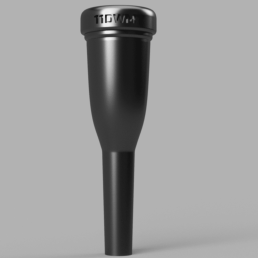 Download STL file Bach 11DW Megatone based Trumpet Mouthpiece • 3D